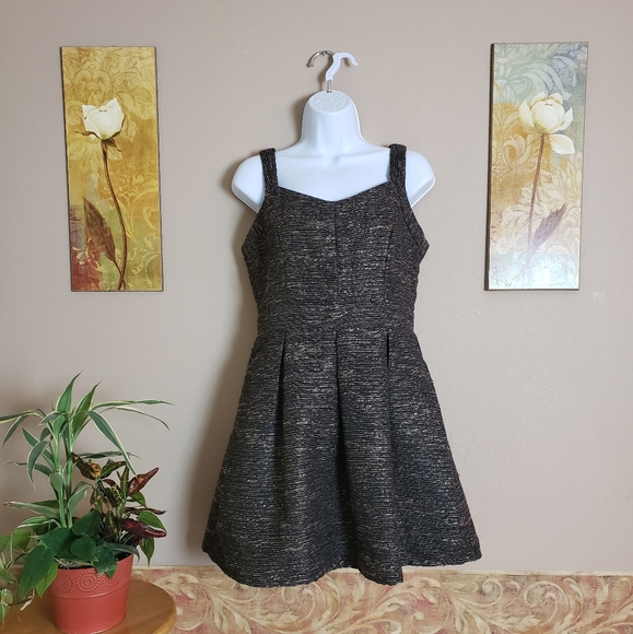 Black Gold Cocktail Dress - Picture 1 of 4